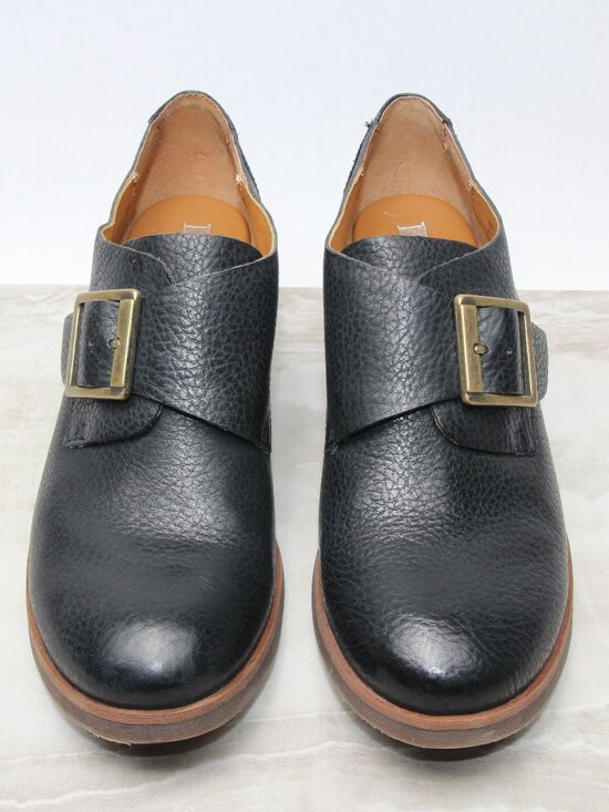 Kork-Ease Shoes - Korks by Kork Ease Little Leather Black Monk Strap Booties